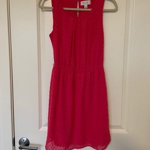 Pink polka dot dress